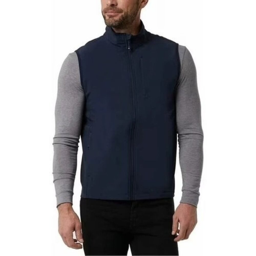 32 Degrees Men's Blue Quilted Vest